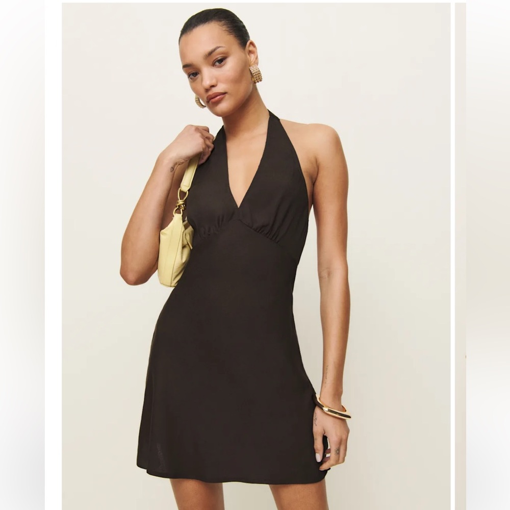NWT Reformation Delanie Dress in “Mole”